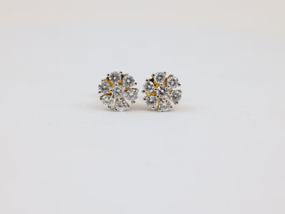 DIAMOND-EAR TOPS,18K (DET-00168)