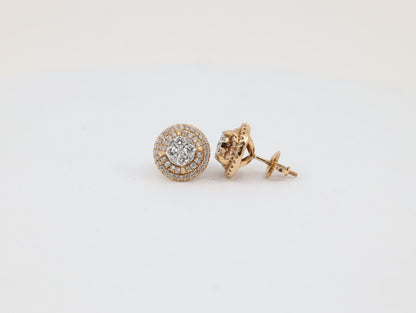 DIAMOND-EAR TOPS,18K (DET-00212)