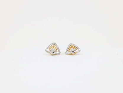 DIAMOND-EAR TOPS,18K (DET-00362)