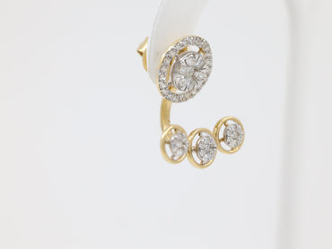 DIAMOND-EAR TOPS,22K (DET-00507)