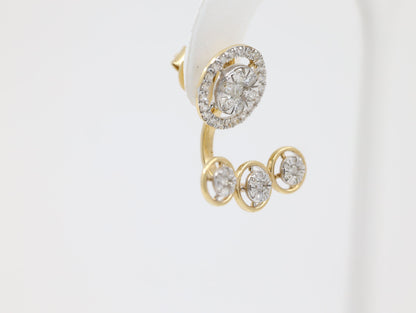 DIAMOND-EAR TOPS,22K (DET-00507)