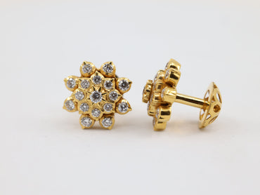 DIAMOND-EAR TOPS,18K (DET-00755)