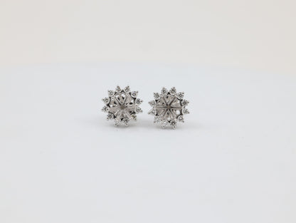 DIAMOND-EAR TOPS,18K (DET-00802)