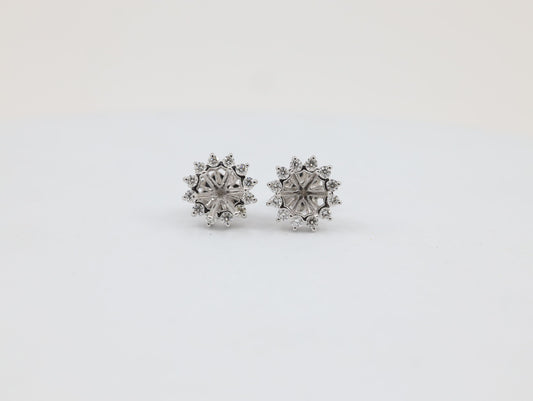 DIAMOND-EAR TOPS,18K (DET-00802)