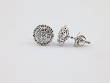 DIAMOND-EAR TOPS,18K (DET-00861)
