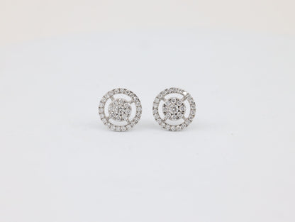 DIAMOND-EAR TOPS,18K (DET-00917)