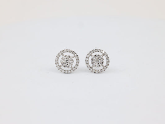 DIAMOND-EAR TOPS,18K (DET-00917)