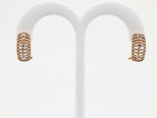 DIAMOND-EAR TOPS,18K (DET-00922)