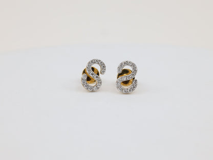 DIAMOND-EAR TOPS,18K (DET-00947)