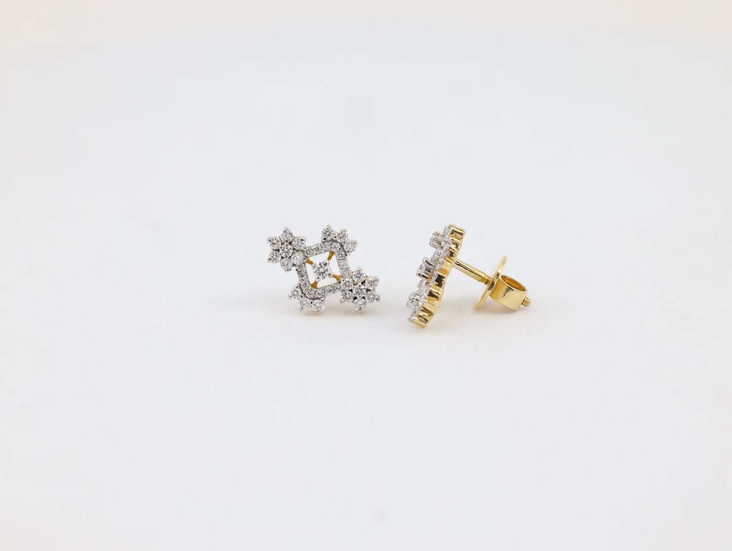 DIAMOND-EAR TOPS,18K (DET-00976)