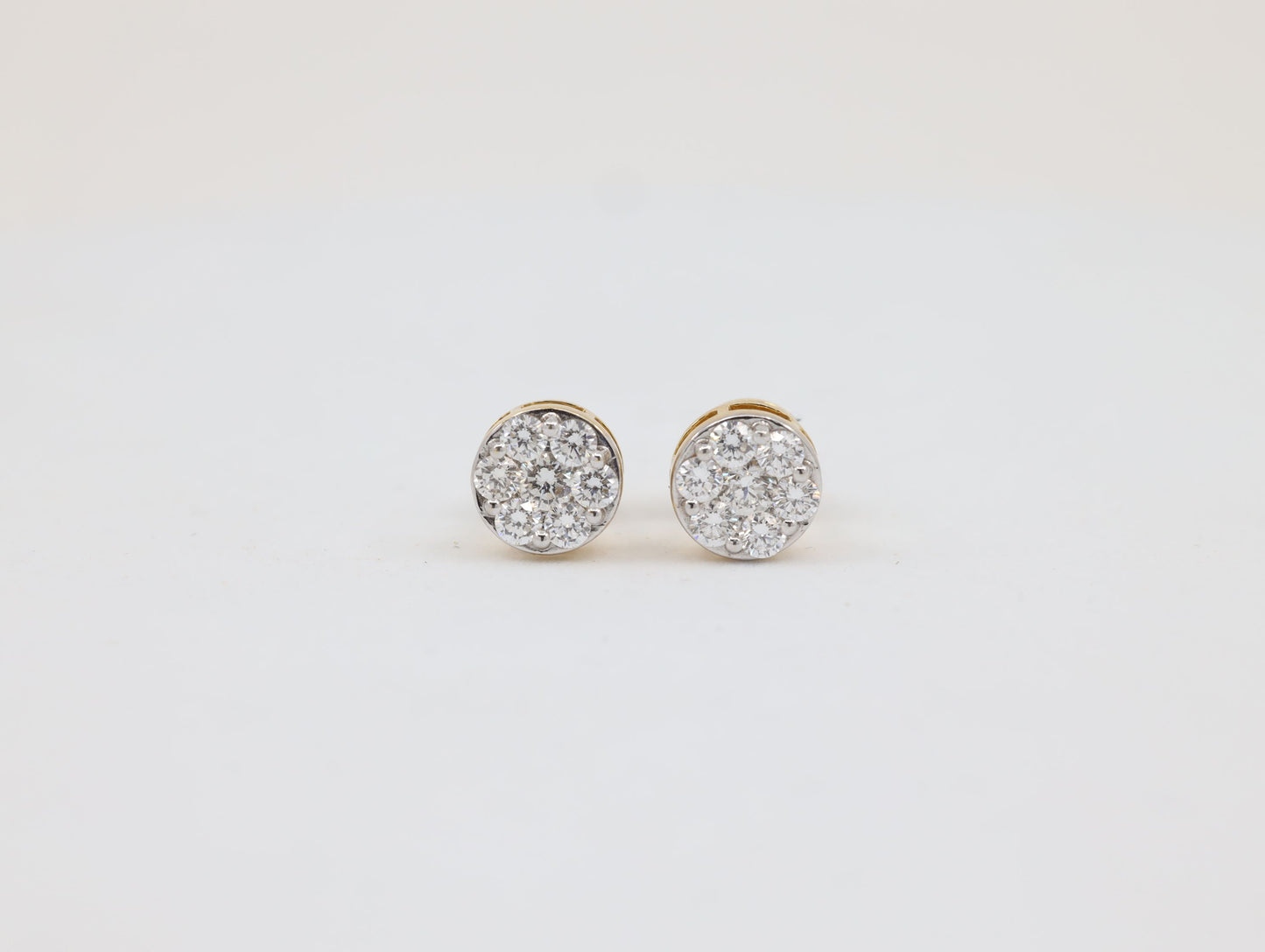 DIAMOND-EAR TOPS,18K (DET-01016)