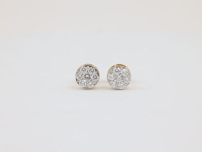 DIAMOND-EAR TOPS,18K (DET-01016)