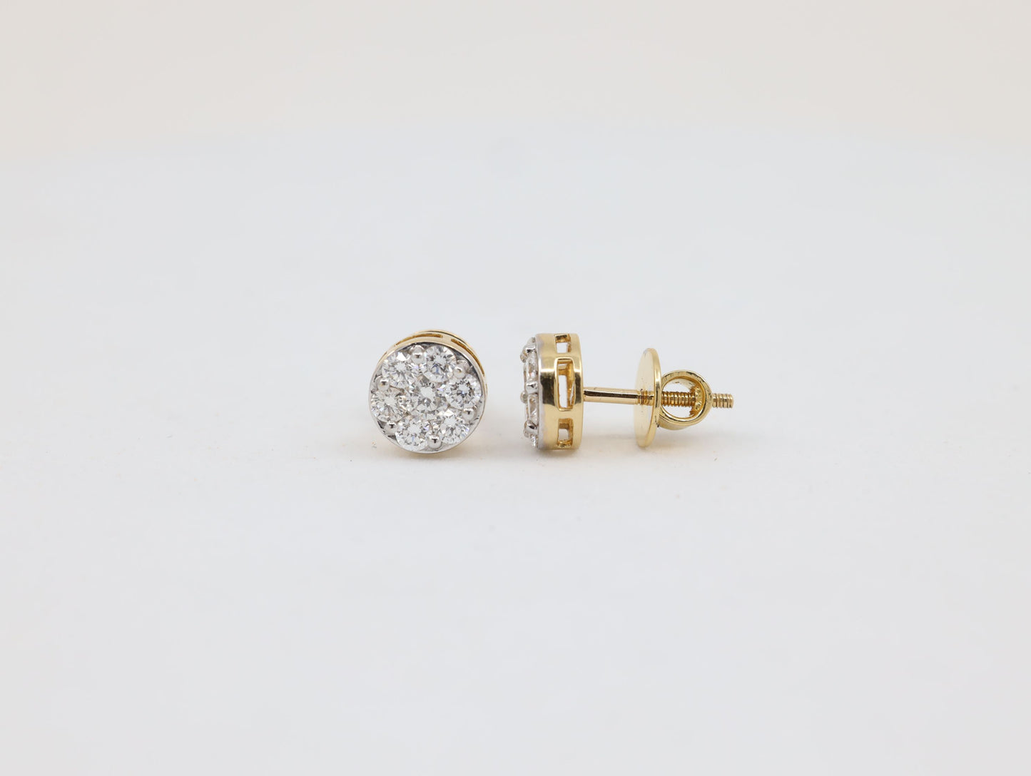 DIAMOND-EAR TOPS,18K (DET-01016)