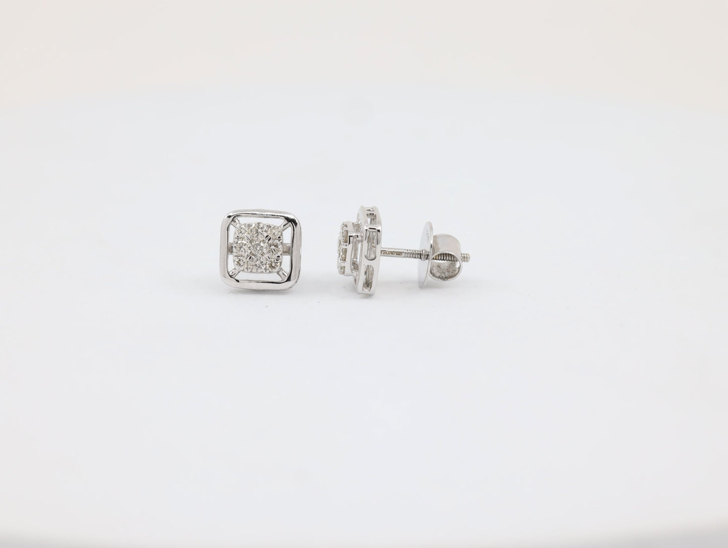 DIAMOND-EAR TOPS,18K (DET-01070)