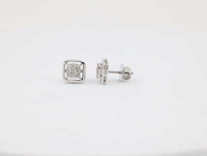 DIAMOND-EAR TOPS,18K (DET-01070)