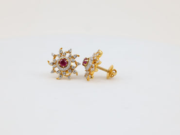 DIAMOND-EAR TOP 18K (DET-10040)