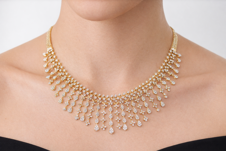 DIAMOND-NECKLACE,18K (DNK-00512)