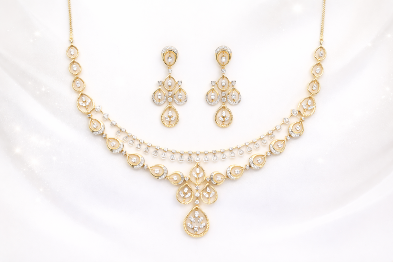 DIAMOND-NECKLACE,18K (DNK-00538)