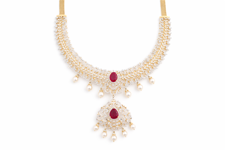 DIAMOND-NECKLACE,18K (DNK-10007)