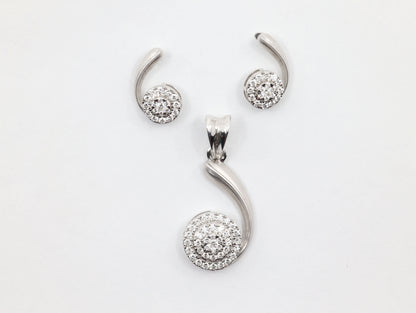DIAMOND-PENDANT SET,18K (DPS-00010)
