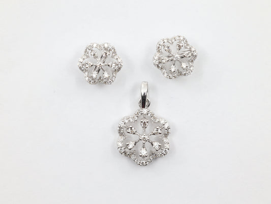 DIAMOND-PENDANT SET,18K (DPS-00165)