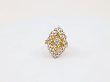 DIAMOND-RING,14K (DRG-00175)