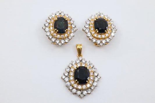 PENDANT SET,22K (PS-10039)