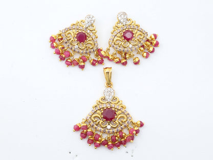PENDANT SET 22K (PS-10228)