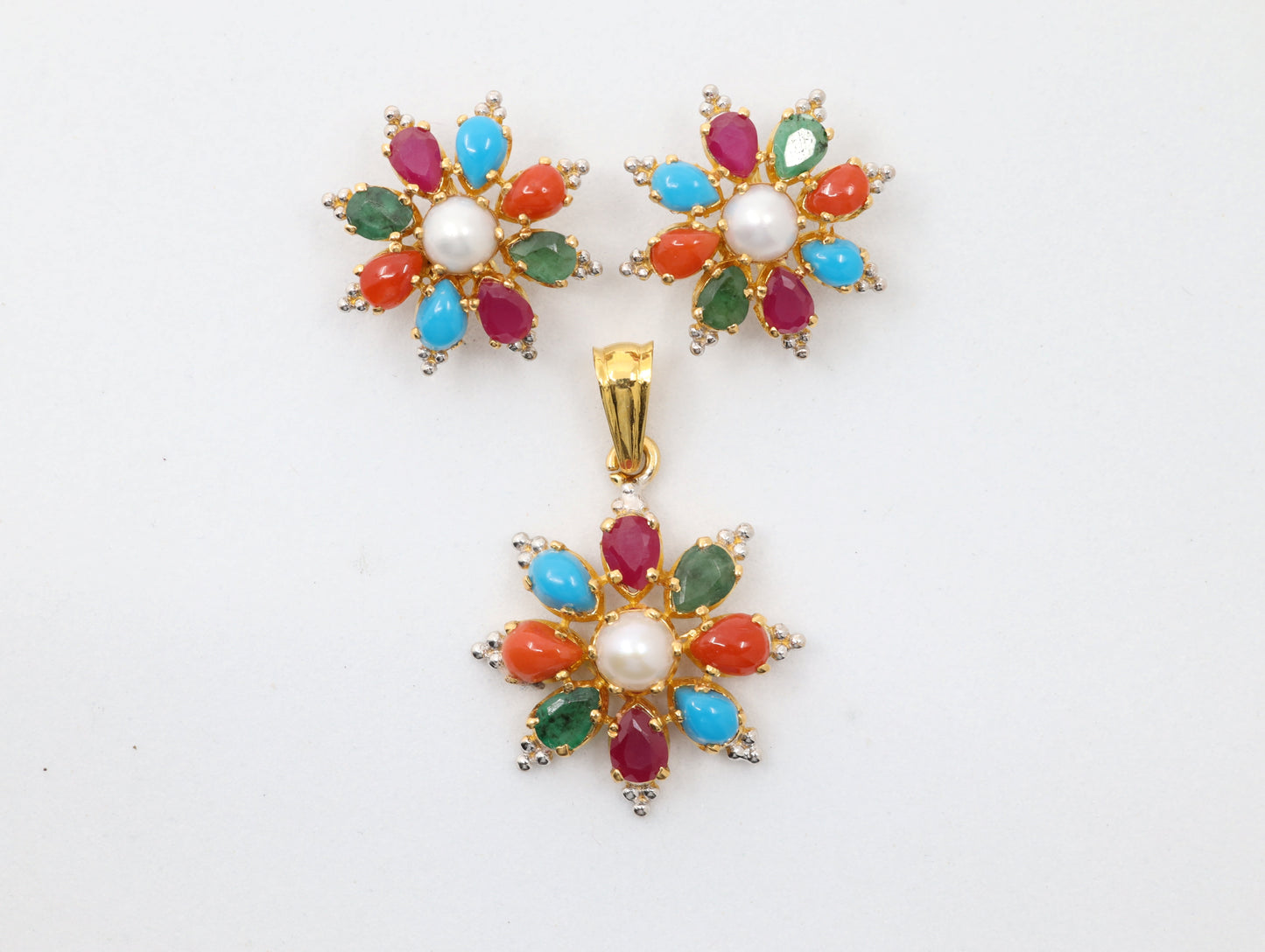 PENDANT SET 22K (PS-10237)