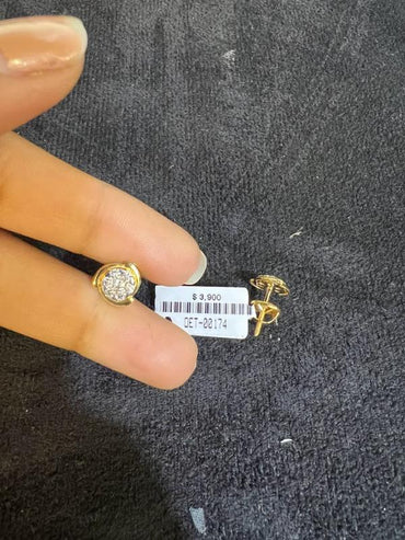 DIAMOND-EAR TOPS,18K (DET-00174)