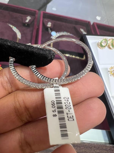 DIAMOND-EAR TOPS,18K (DET-00240)