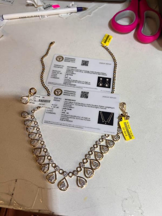 DIAMOND-NECKLACE,22K (DNK-00419)