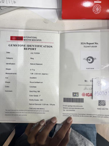 DIAMOND-RING,18K (DRG-01000)