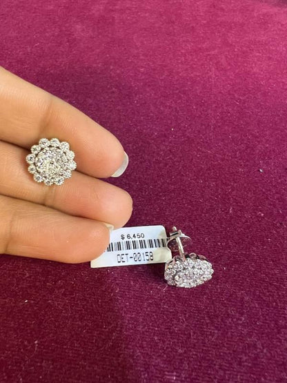 DIAMOND-EAR TOPS,18K (DET-00158)