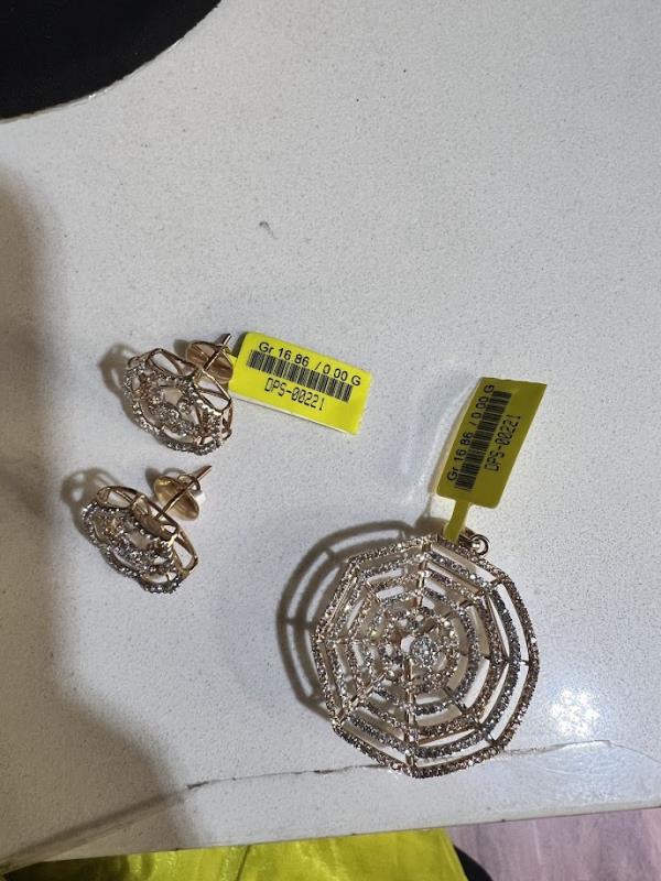 DIAMOND-PENDANT SET,18K (DPS-00221)