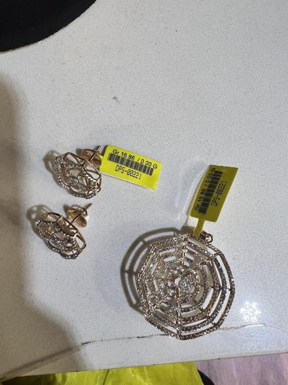 DIAMOND-PENDANT SET,18K (DPS-00221)