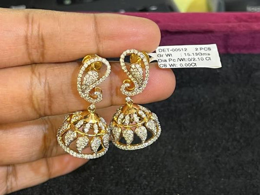 DIAMOND-EAR TOPS,22K (DET-00512)