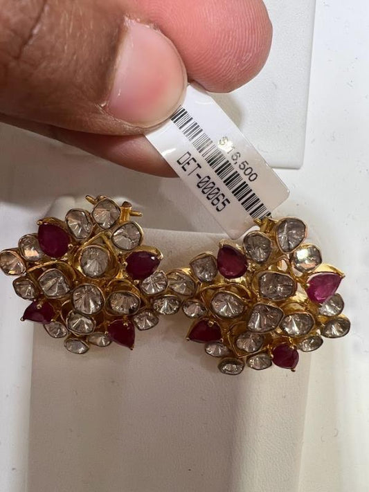 DIAMOND-EAR TOPS,18K (DET-00065)