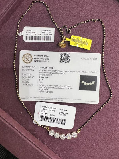 DIAMOND-MANGAL SUTRA,18K (DMS-00332)