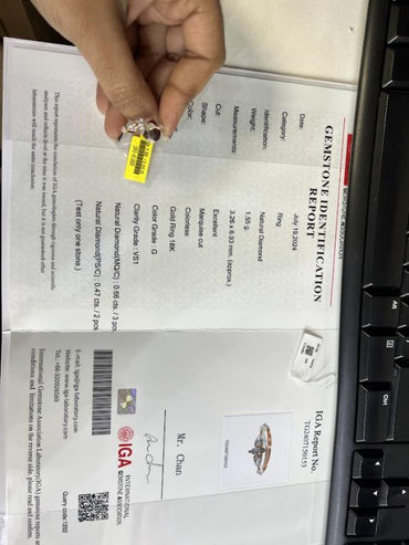 DIAMOND-RING,18K (DRG-01009)