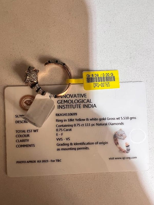 DIAMOND-RING,18K (DRG-00765)