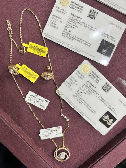 DIAMOND-NECKLACE,18K (DNK-00599)